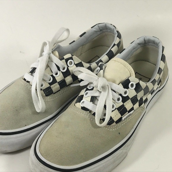 RARE VANS Era Checkerboard Gray Suede Skateboarding Shoes Men's 6.5 || Women's 8 - Picture 2 of 6